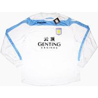 2012 13 aston villa macron white training sweat top bnib