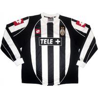 2002-03 Juventus Primavera L/S Match Issue Home Shirt #15