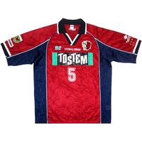 2001 kashima antlers match issue home shirt 5 nakata