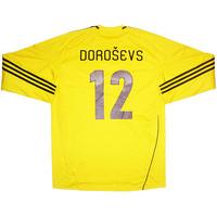 2012 13 latvia match issue gk shirt doroevs 12