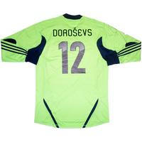 2012-13 Latvia Match Issue GK Shirt Doroevs #12