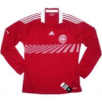 2010 11 denmark ls player issue home shirt bnib xl