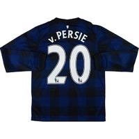 2013-14 Manchester United Away L/S Shirt v.Persie #20 *w/Tags* M.Boys