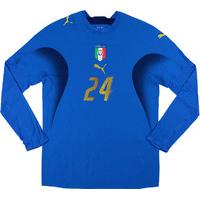 2006-07 Italy Match Issue Home Shirt #24