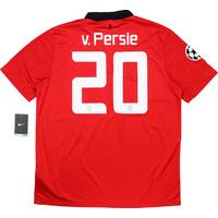 2013-14 Manchester United Home Champions League Shirt v.Persie #20 *w/Tags* XL