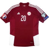 2014-15 Latvia Match Issue Home Shirt Kurakins #20