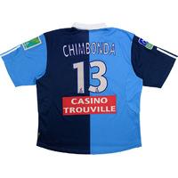 2002-03 Le Havre Match Issue Home Shirt Chimbonda #13