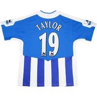2005-06 Wigan Match Issue Home Shirt Taylor #19