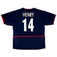 2002 04 arsenal away shirt henry 14 excellent xl