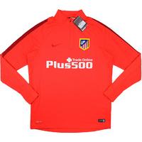 2015 16 atletico madrid nike 12 zip midlayer training top wtags