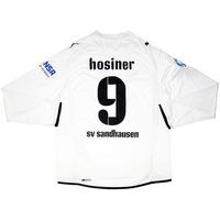 2009-10 SV Sandhausen Match Issue Home L/S Shirt Hosiner #9