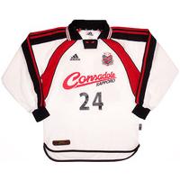 2001 Consadole Sapporo Match Issue Away L/S Shirt #24 (Nara)