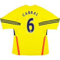 2013-14 Sunderland Away L/S Shirt Cabral #6 *w/Tags*