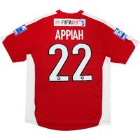 2008 ebbsfleet united match issue home shirt appiah 22