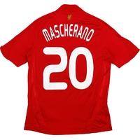 2008 10 liverpool cl home shirt mascherano 20 very good m