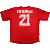 2005-06 AZ Alkmaar Match Worn UEFA Cup Home Shirt Koevermans #21