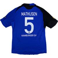 2009 10 hamburg match worn europa league away shirt mathijsen 5 v psv