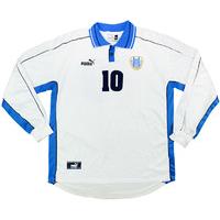 2002 Israel Match Worn Away L/S Shirt #10 (Abukasis) v Denmark