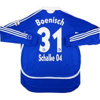 2006 07 schalke match issue home ls shirt boenisch 31 v wolfsburg