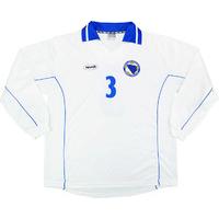 2003 Bosnia and Herzegovina Match Worn Home L/S Shirt #3 (Musi?) v Denmark