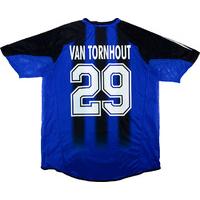 2004-05 Club Brugge Match Issue UEFA Cup Home Shirt Van Tornhout #29 (v A.Vienna)