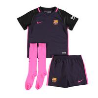 2016-2017 Barcelona Away Nike Little Boys Mini Kit