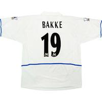 2003-04 Leeds United Match Worn Home Shirt Bakke #19 (v Liverpool)