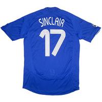 2007-08 Chelsea Match Issue Champions League Home Shirt Sinclair #17