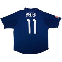 2002-03 Hamburg Match Worn Away Shirt Meijer #11 (v Werder)