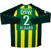 2005-06 ADO Den Haag Match Issue Signed Home L/S Shirt Rijaard #2