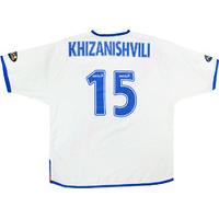 2004-05 Rangers Match Issue Signed Away Shirt Khizanishvili #15