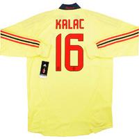 2008-09 AC Milan Player Issue GK Domestic Shirt Kalac #16 *w/Tags* XL