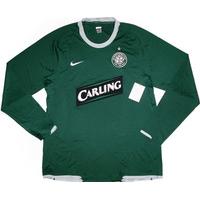 2007-08 Celtic Player Issue Away L/S Shirt *BNIB* XL