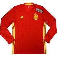 2016 17 spain player issue adizero home ls shirt bnib