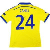 2014 15 chelsea match issue cl away signed shirt cahill 24 wtags