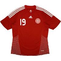 2009 Denmark Match Worn Home Shirt #19