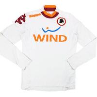 2012-13 Roma Player Issue Away L/S Shirt (Very Good) S