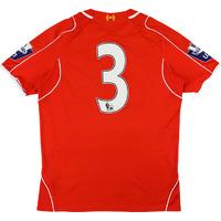 2014-15 Liverpool U21 Match Worn Home Shirt #3