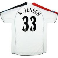 2005-06 Fulham Match Worn Home Shirt N.Jensen #33 (v Charlton)