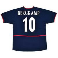 2002-04 Arsenal Away Shirt Bergkamp #10 (Very Good) XL