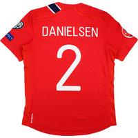 2014 Norway Match Issue Home Shirt Danielsen #2 (v Bulgaria)