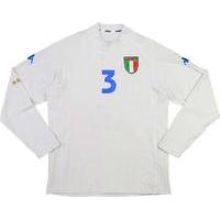 2000 01 italy match issue away ls shirt 3 maldini