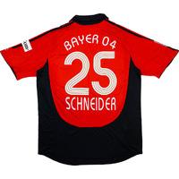 2006-07 Bayer Leverkusen Home Shirt Schneider #25 (Very Good) XL