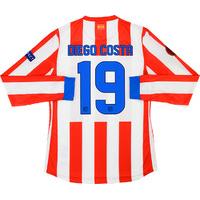 2012 13 atletico madrid player issue europa league home ls shirt diego ...