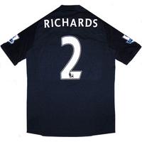 2010-11 Manchester City Match Issue Away Shirt Richards #2