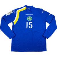 2005 Kazakhstan Match Worn Home L/S Shirt #15 (Familtsev) v Denmark