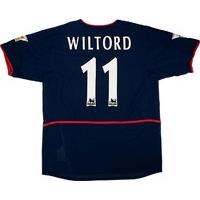 2002-03 Arsenal Match Issue Away Shirt Wiltord #11