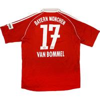 2006-07 Bayern Munich Match Worn Home Shirt van Bommel #17 (v Hannover)