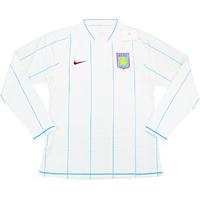 2007 09 aston villa player issue away ls shirt bnib