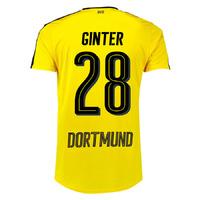 2016-17 Borussia Dortmund Home Shirt (Ginter 28) - Kids